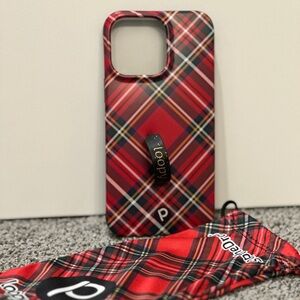 Loopy Case Red Tartan Plaid - iPhone 14 Pro Max (Righty)